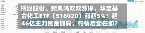 桐昆股份、新凤鸣双双涨停，华宝基金化工ETF（516020）涨超3%！超46亿主力资金加码，行情启动在即？-第3张图片
