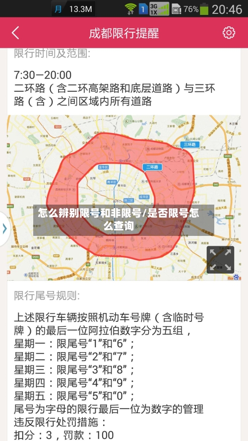 怎么辨别限号和非限号/是否限号怎么查询-第2张图片
