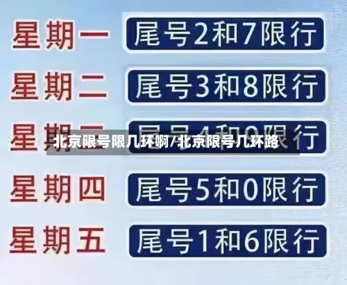 北京限号限几环啊/北京限号几环路-第3张图片
