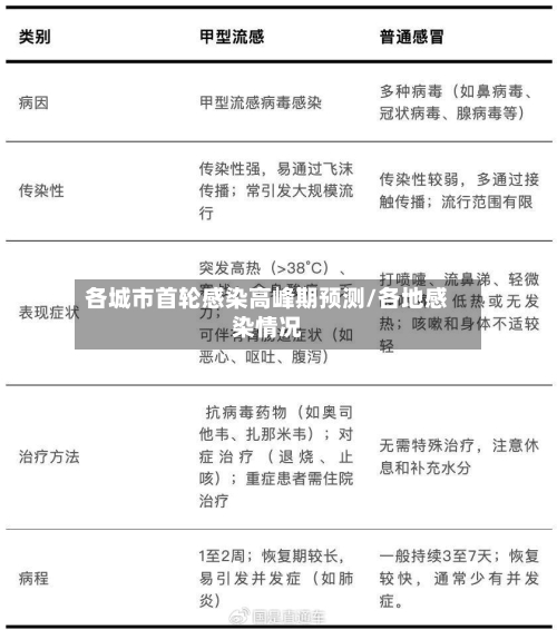 各城市首轮感染高峰期预测/各地感染情况